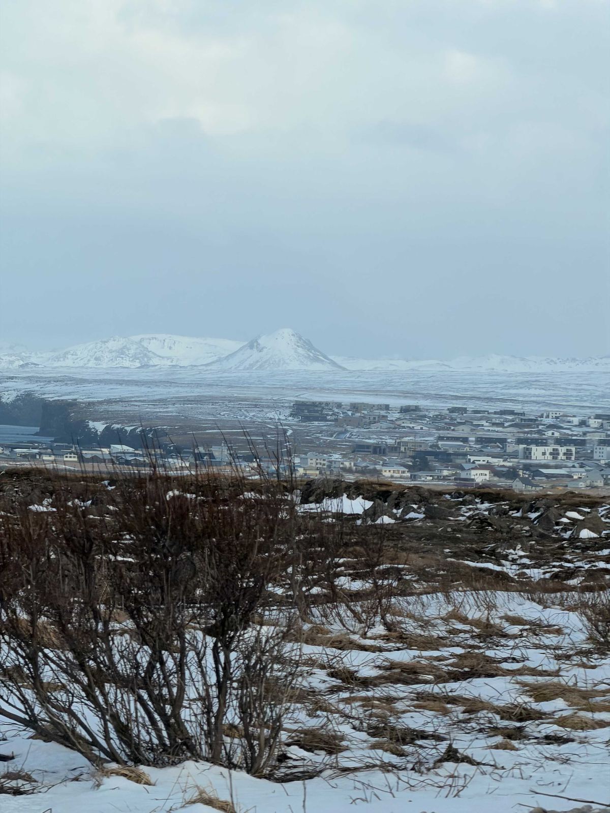 Reykjavik under snow