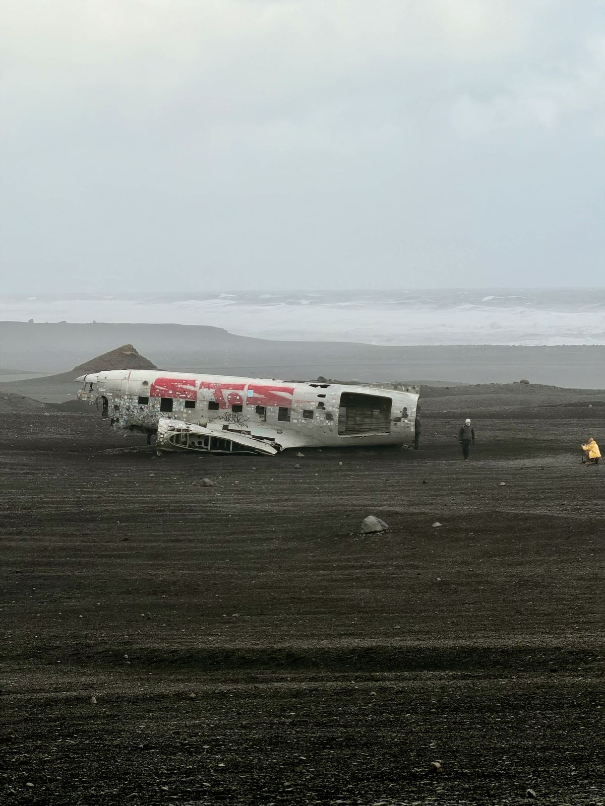 Sólheimasandur plane wreck on black sand